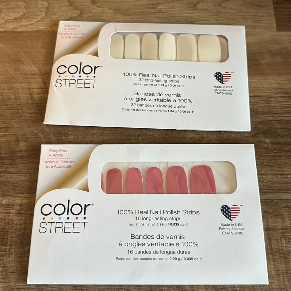 Color street clear as day & no way San Jose mail polish strips new sealed set